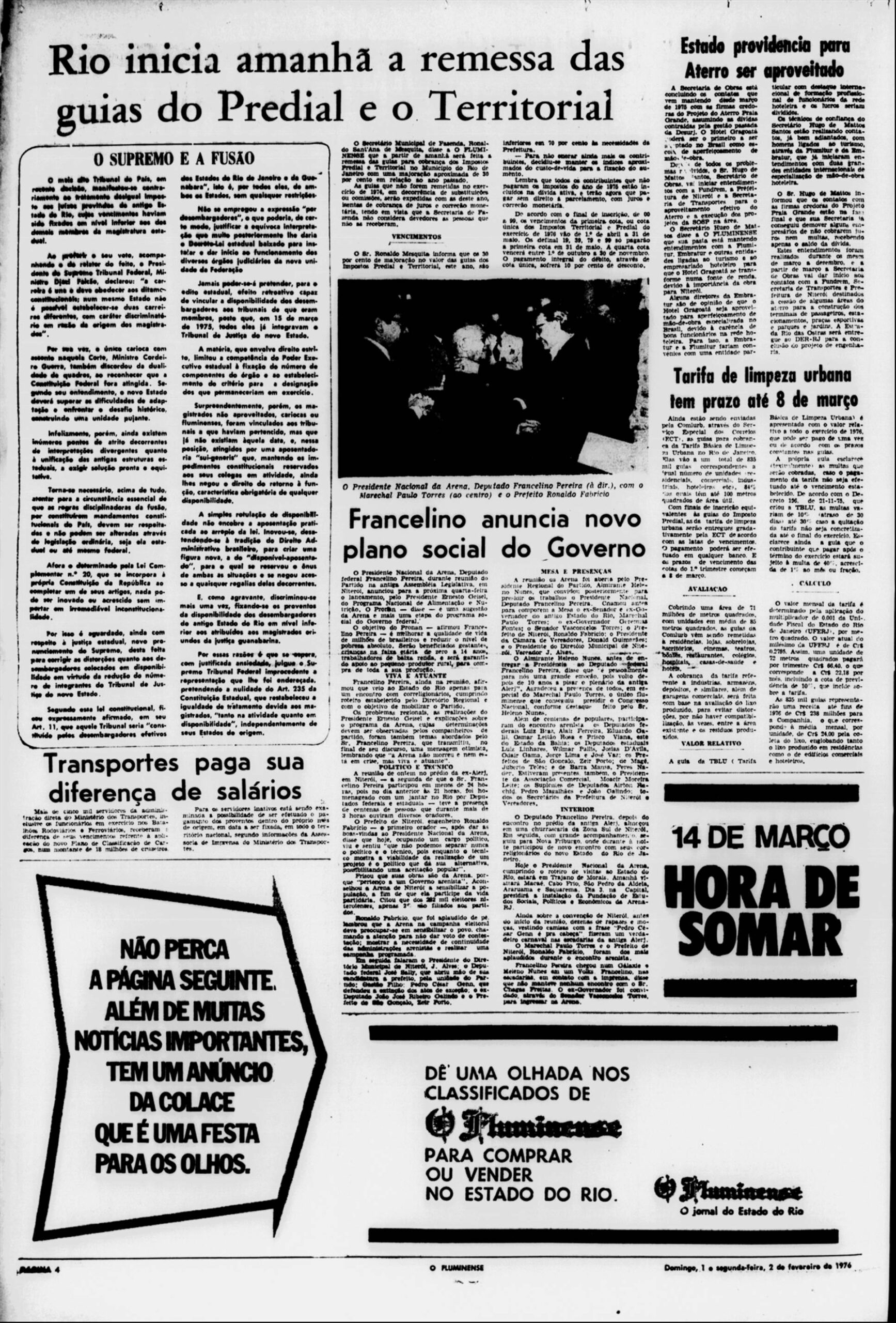 Estado providencia para Aterro ser aproveitado